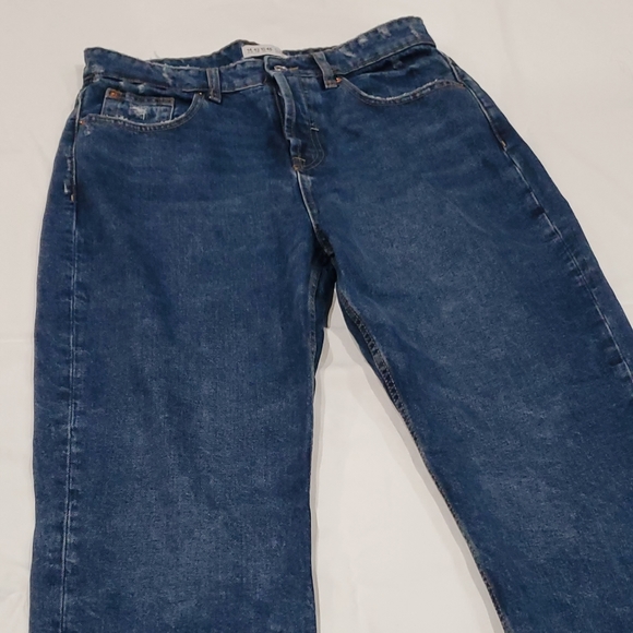 Med. High-Rise Dark Wash Mom Boot-Cut Jeans - Picture 6 of 7